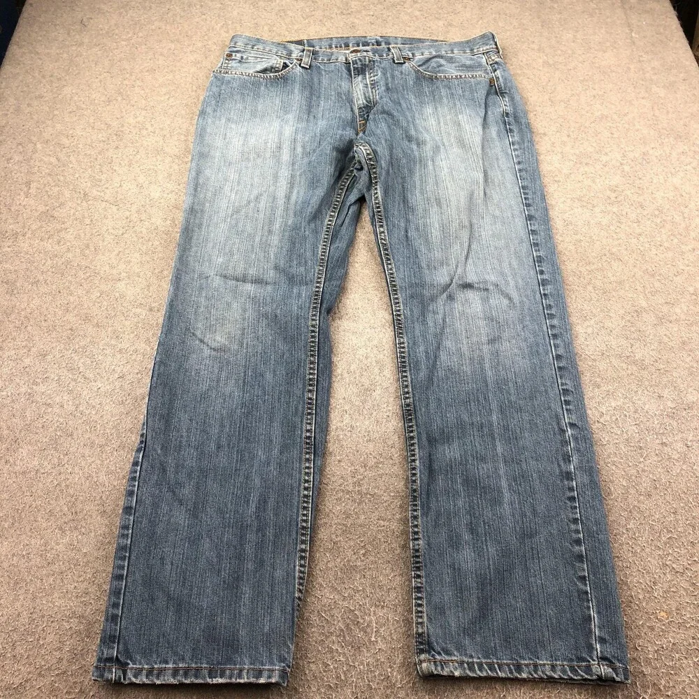Levis 559 Jeans Mens 36x32 Blue Medium Wash Relaxed Straight Denim Pants Casual
